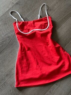 ALO YOGA Airbrush Streamlined Dress RED size S